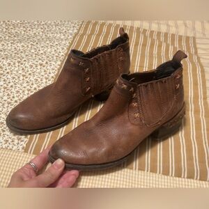 Naughty Monkey Brown Leather Boots size 7